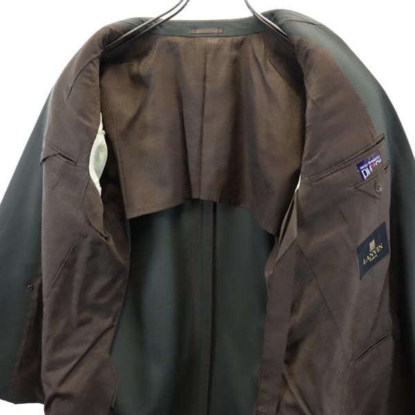 LANVIN ランバン ウール テーラードジャケット R50-46 グリーン系 メンズ