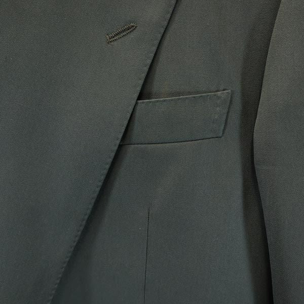 LANVIN ランバン ウール テーラードジャケット R50-46 グリーン系 メンズ