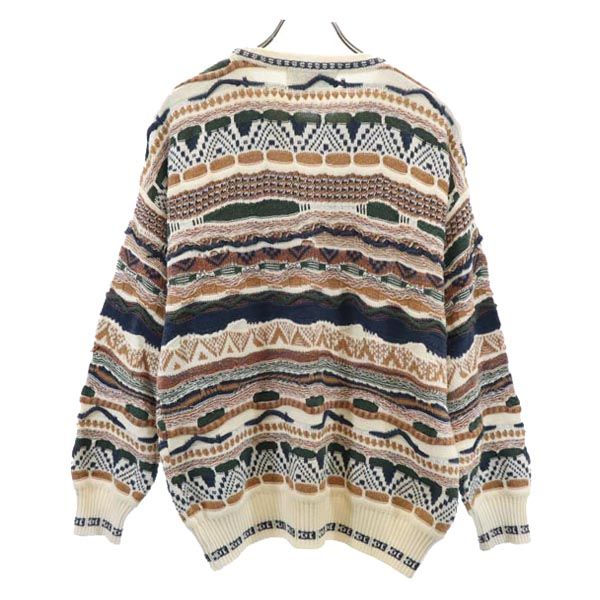 フローレンストリコット 総柄 長袖 セーター M FLORENCE TRICOT ニット メンズ