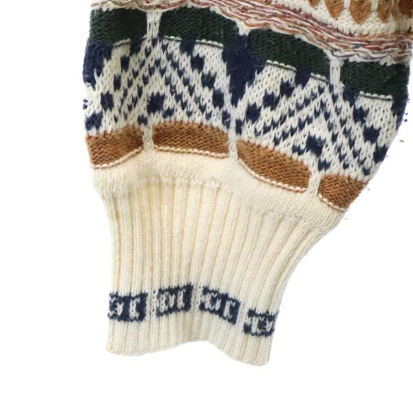 フローレンストリコット 総柄 長袖 セーター M FLORENCE TRICOT ニット メンズ