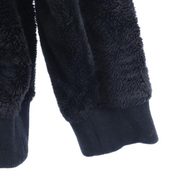 LOUNGE LIZARD ラウンジリザード 日本製 長袖 ボア パーカー 2 ブラック メンズ