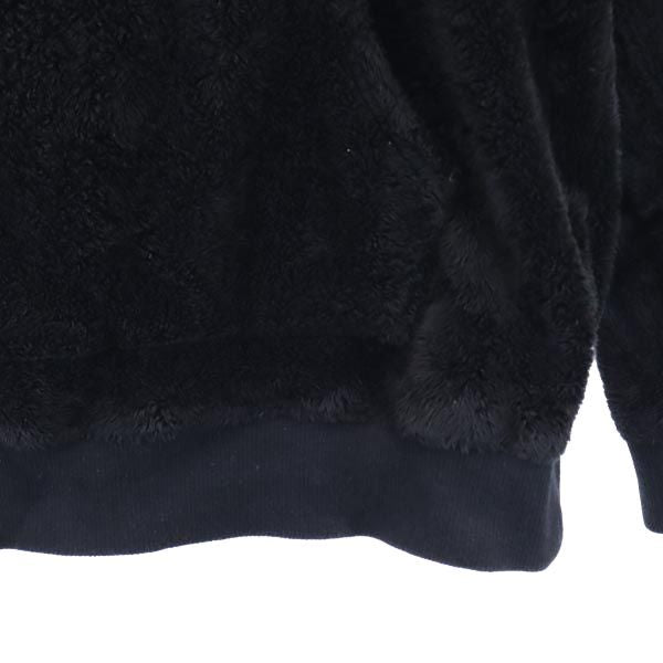 LOUNGE LIZARD ラウンジリザード 日本製 長袖 ボア パーカー 2 ブラック メンズ