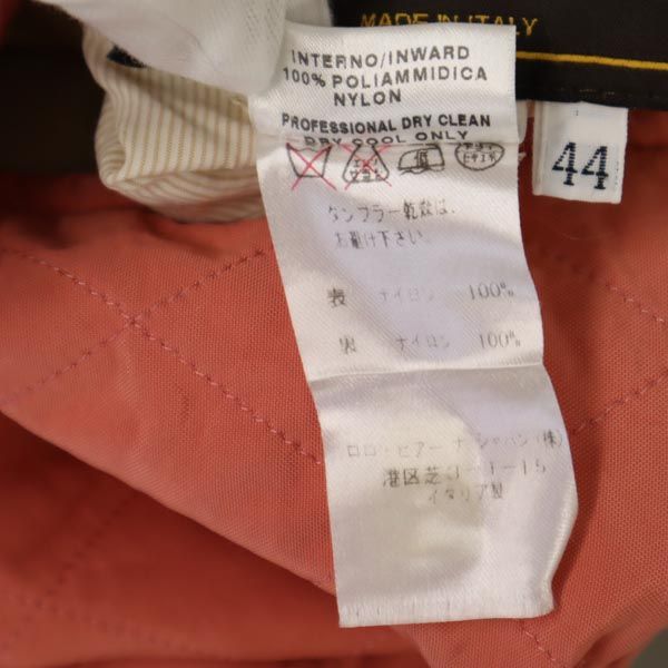 Loro Piana ロロピアーナ イタリア製 リバーシブル キルティングジャケット 46 サーモンピンク×ベージュ レディース