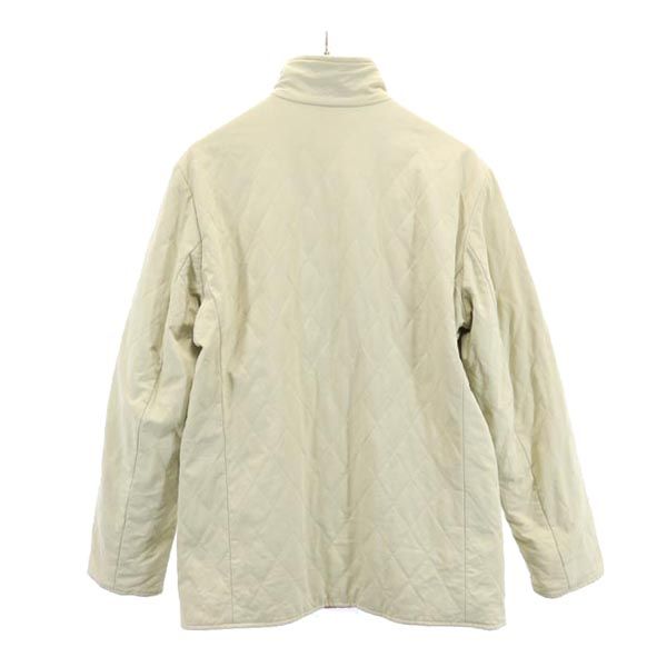 Loro Piana ロロピアーナ イタリア製 リバーシブル キルティングジャケット 46 サーモンピンク×ベージュ レディース