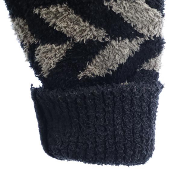 BAREFOOT DREAMS ベアフットドリームス 総柄 長袖 ショールカラー ニットカーディガン S ブラック系 メンズ