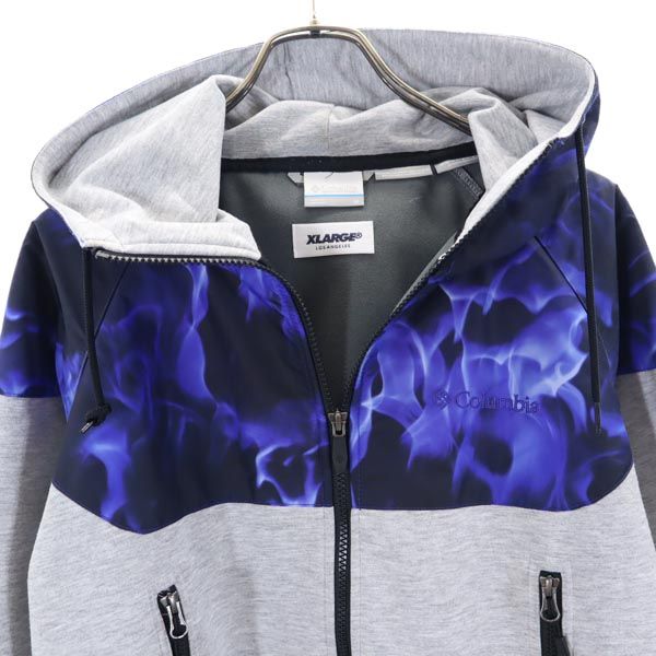 コロンビア エクストララージ コラボ 長袖 スウェット ジップパーカー M グレー系 Columbia XLARGE アウトドア メンズ