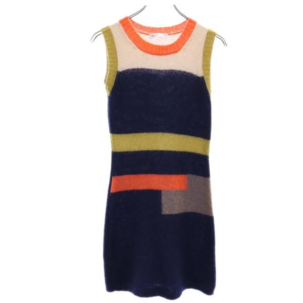 SEE BY CHLOE シーバイクロエ イタリア製 モヘヤブレンド ノースリーブ ニット ワンピース 38 レディース