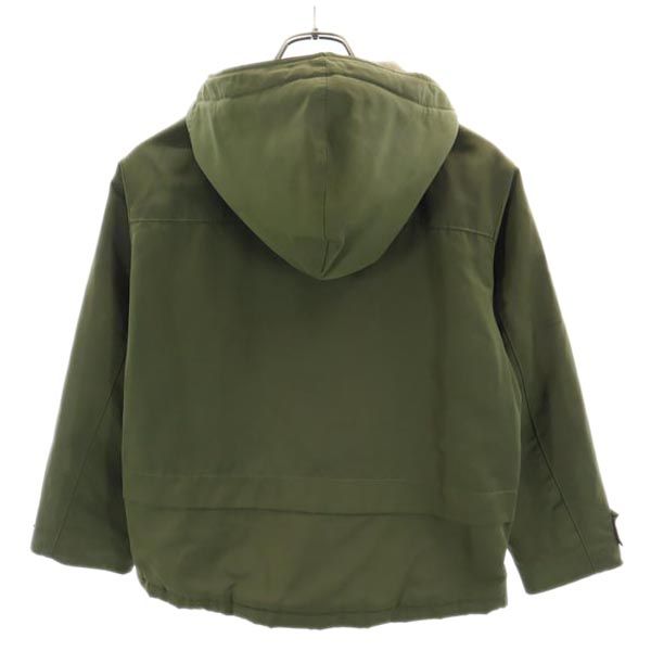 UNIQLO ユニクロ 長袖 ウォームパデット パーカー 140 カーキ 中綿ジャケット キッズ