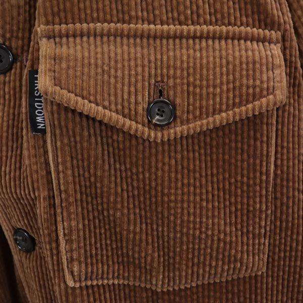 FIRSTDOWN ファーストダウン コーデュロイジャケット M 茶 メンズ
