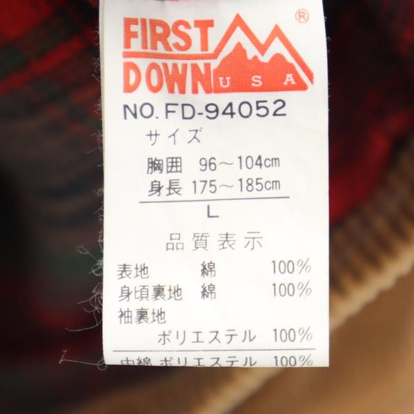 FIRSTDOWN ファーストダウン コーデュロイジャケット M 茶 メンズ
