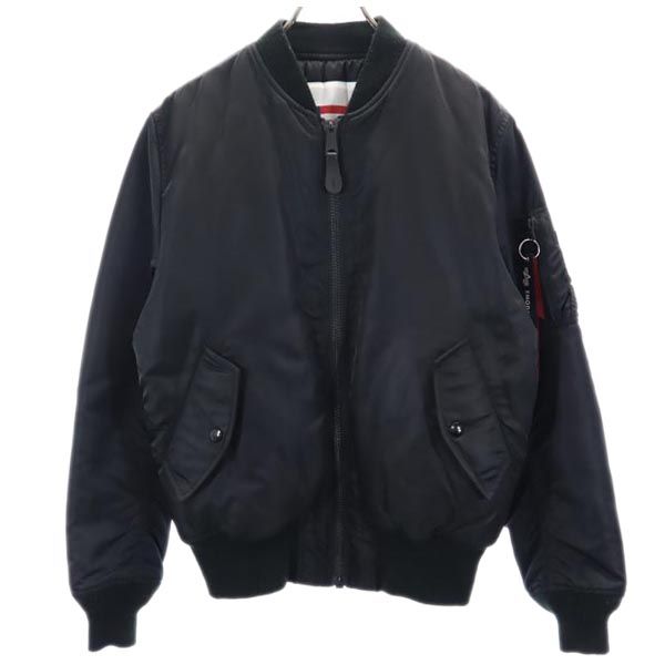 ALPHA INDUSTRIES アルファインダストリーズ リバーシブル フライトジャケット S 黒 ミリタリー メンズ