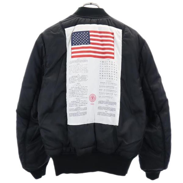 ALPHA INDUSTRIES アルファインダストリーズ リバーシブル フライトジャケット S 黒 ミリタリー メンズ