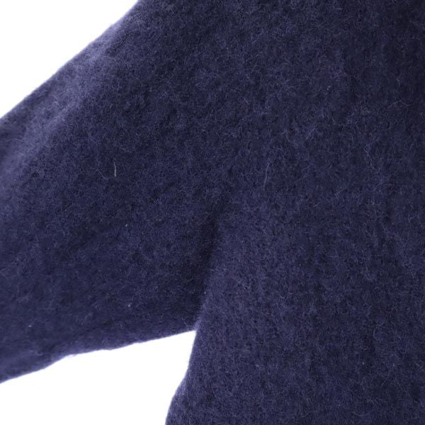 Laurence J Smith ローレンスジェイスミス 英国製 ウール 長袖 ニット 36 ネイビー セーター レディース