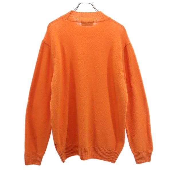 Mars Nnit wear イギリス製 ウール 長袖 セーター XL オレンジ ニット メンズ