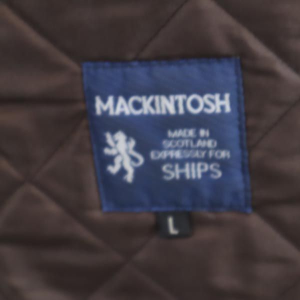 Mackintosh マッキントッシュ シップス別注 英国製 キルティングジャケット L ブラウン系 SHIPS メンズ