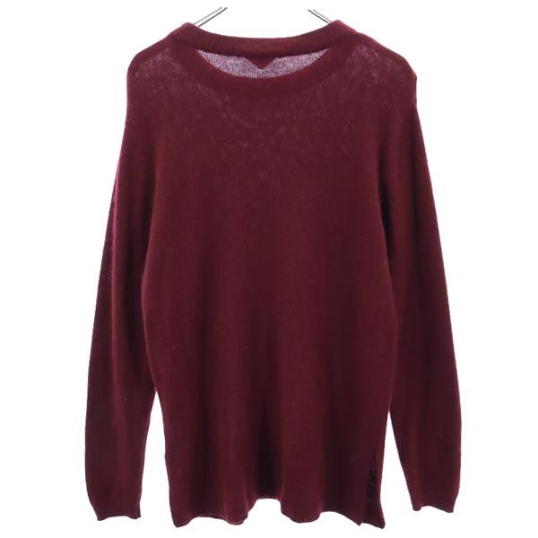 wjk ダブルジェイケイ ウールブレンド 長袖 セーター 1 えんじ ニット メンズ