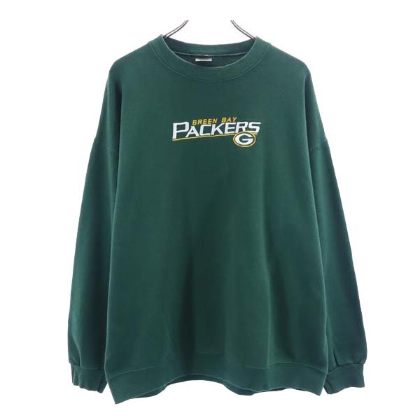 TEAM APPAREL 長袖 スウェット トレーナー XL 緑系 裏起毛 メンズ