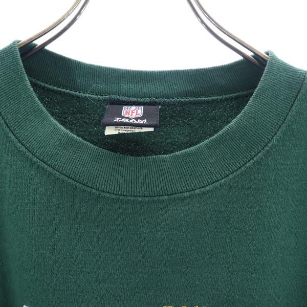 TEAM APPAREL 長袖 スウェット トレーナー XL 緑系 裏起毛 メンズ