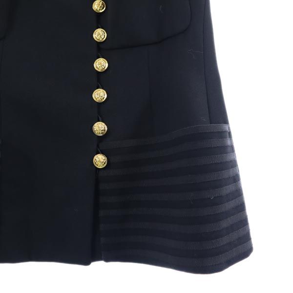 CHANEL シャネル 20172 ココ金ボタン スーツジャケット 42 黒 ヴィンテージ レディース