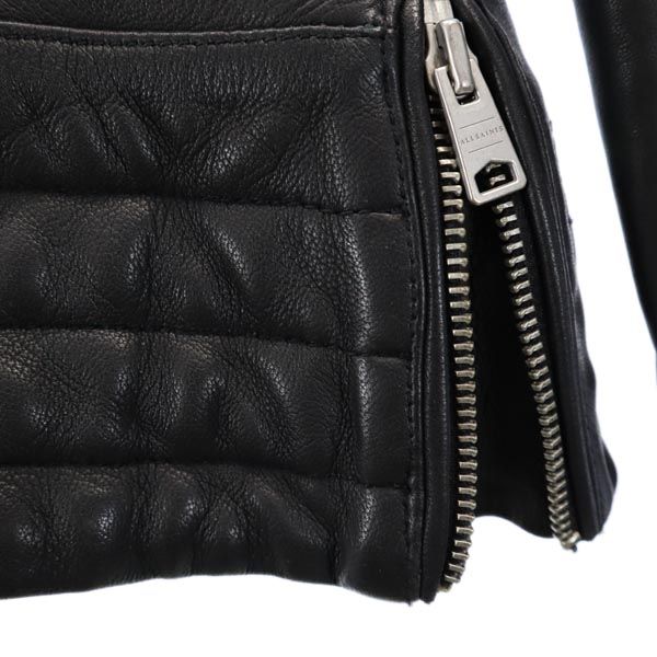 ALLSAINTS オールセインツ 羊革 レザージャケット UK2 黒 本皮 レディース