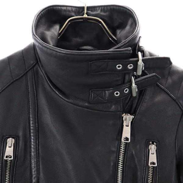 ALLSAINTS オールセインツ 羊革 レザージャケット UK2 黒 本皮 レディース