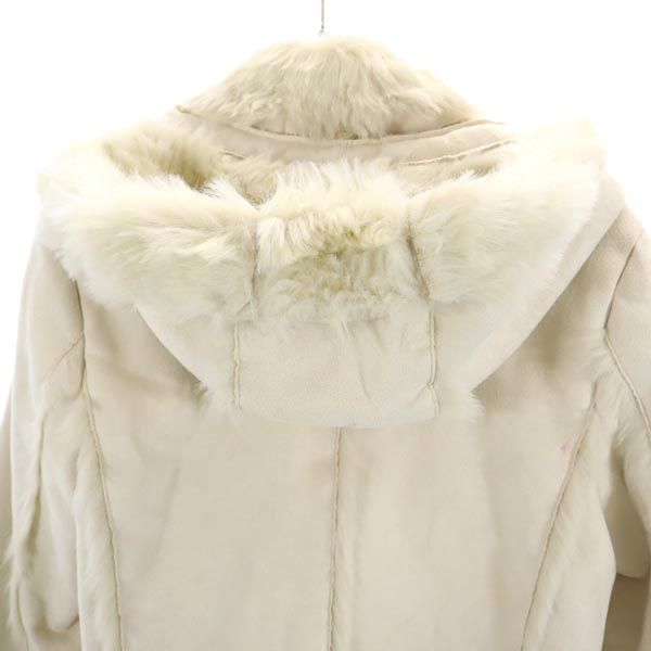 MAX&CO マックスアンドコー フェイク レザージャケット 40 アイボリー レディース