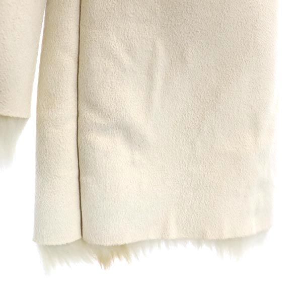 MAX&CO マックスアンドコー フェイク レザージャケット 40 アイボリー レディース