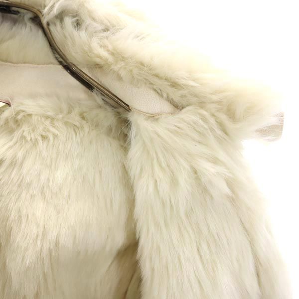 MAX&CO マックスアンドコー フェイク レザージャケット 40 アイボリー レディース