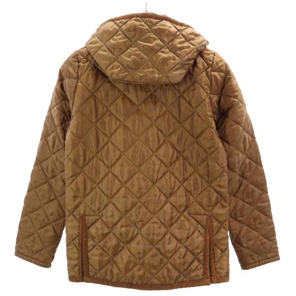 LAVENHAM ラベンハム 英国製 キルティングジャケット 36 ブラウン系 フード レディース