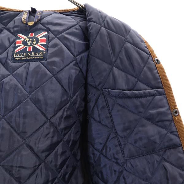 LAVENHAM ラベンハム 英国製 キルティングジャケット 36 ブラウン系 フード レディース