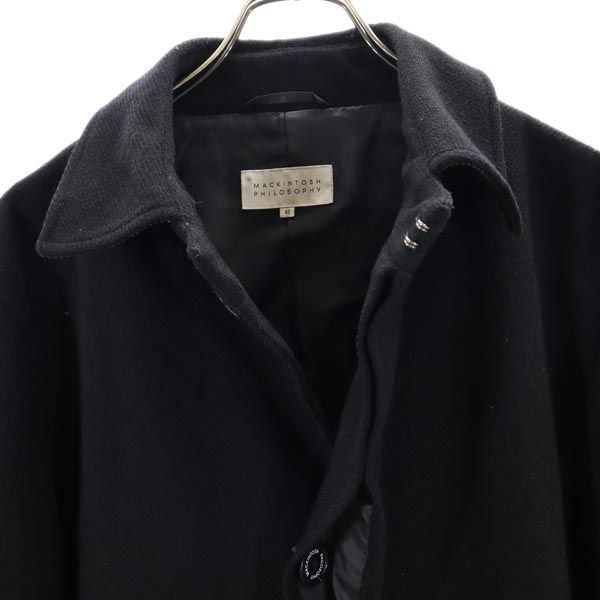 MACKINTOSH PHILOSOPHY マッキントッシュフィロソフィー ウール ステンカラーコート 42 ブラウン系 メンズ