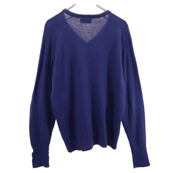 LACOSTE ラコステ 長袖 Vネック セーター ネイビー系 ニット メンズ