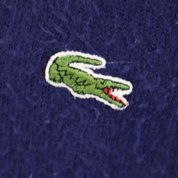 LACOSTE ラコステ 長袖 Vネック セーター ネイビー系 ニット メンズ