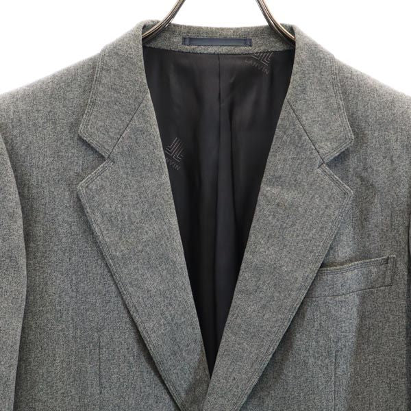 LANVIN ランバン ウールブレンド テーラードジャケット M48-35 グレー メンズ