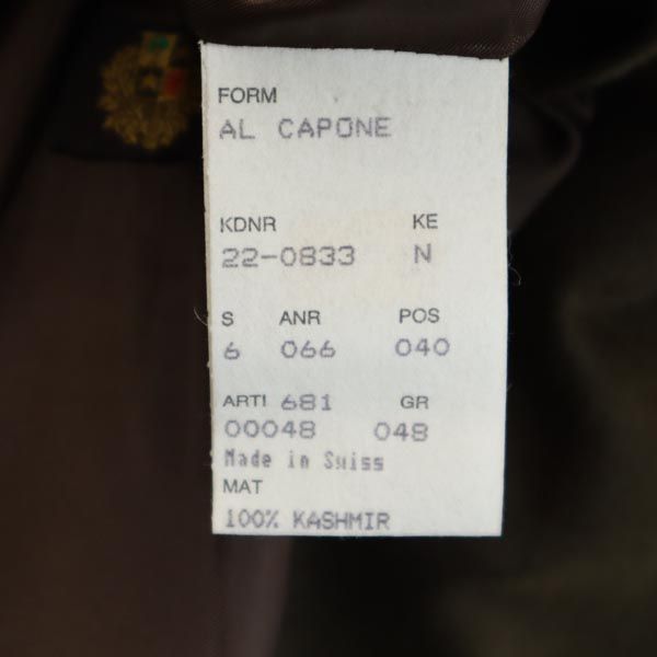 Loro Piana HUGO BOSS ロロピアーナ ヒューゴボス スイス製 カシミヤ100% テーラードジャケット カーキ ダブルボタン メンズ