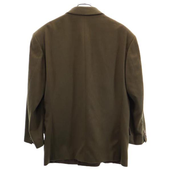 Loro Piana HUGO BOSS ロロピアーナ ヒューゴボス スイス製 カシミヤ100% テーラードジャケット カーキ ダブルボタン メンズ