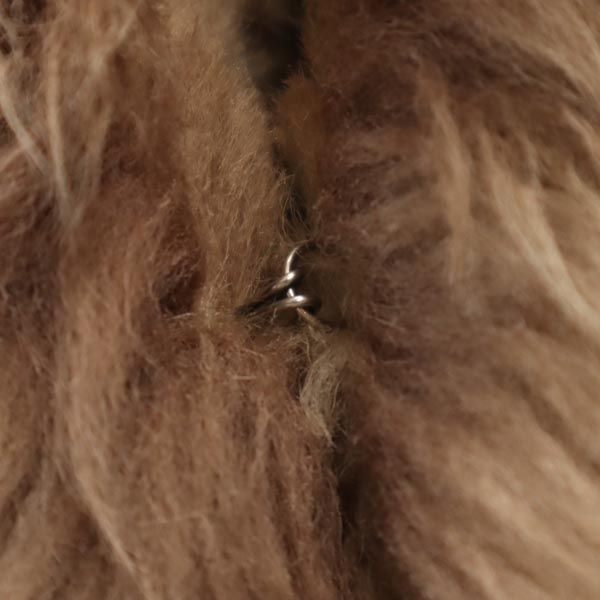 OLD オールド 90s レザージャケット 9 ベージュ 裏ボアファー レディース