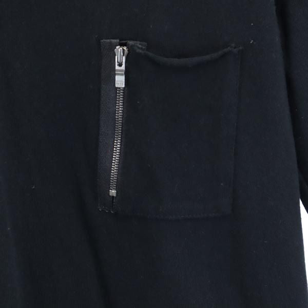 wjk ダブルジェイケイ 日本製 長袖 Tシャツ S 黒系 ロンT メンズ