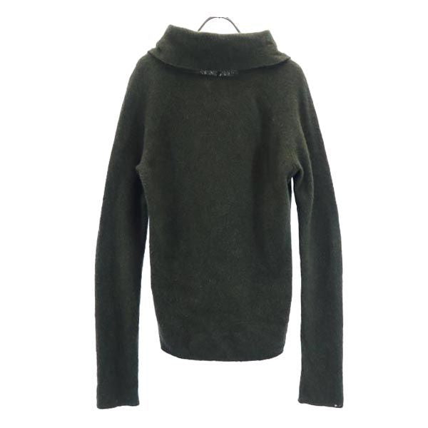 DKNY ディーケーエヌワイ ウールブレンド 長袖 タートルネック ニット S カーキ系 セーター レディース