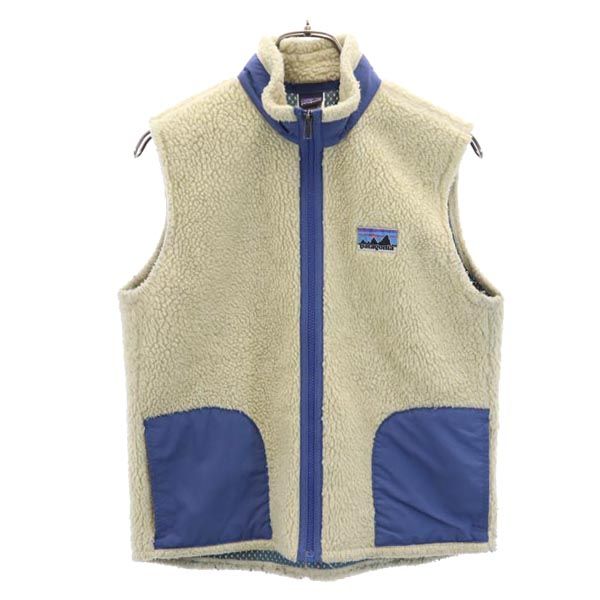 patagonia パタゴニア ボア ベスト XL ベージュ系 アウトドア キッズ