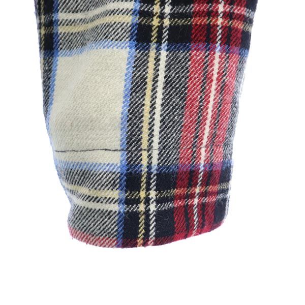 A.P.C. アーペーセー チェック柄 ジャケット S 赤×白×黒 フード付 レディース