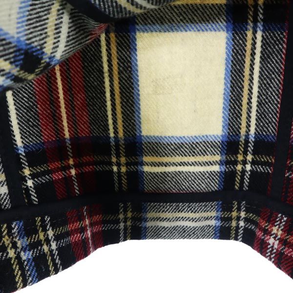 A.P.C. アーペーセー チェック柄 ジャケット S 赤×白×黒 フード付 レディース