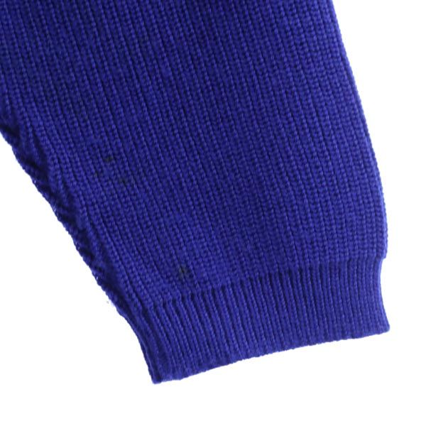 Salvatore Ferragamo サルヴァトーレフェラガモ イタリア製 ウール 長袖 ニットカーディガン XS 青系 レディース