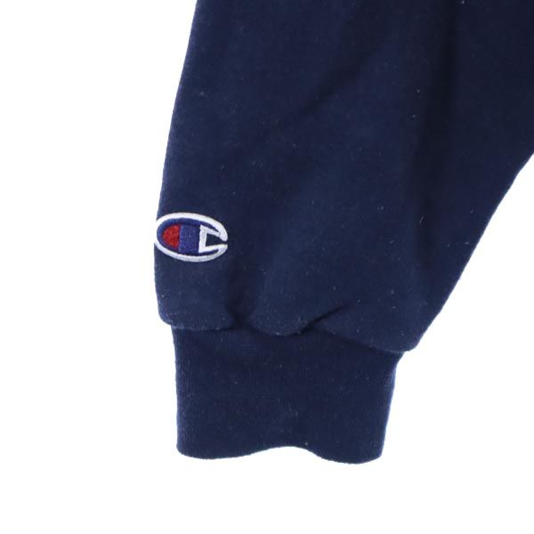 Champion ECO チャンピオン エコ 長袖 スウェットパーカー L 紺系 プルオーバー トレーナー 裏起毛 メンズ