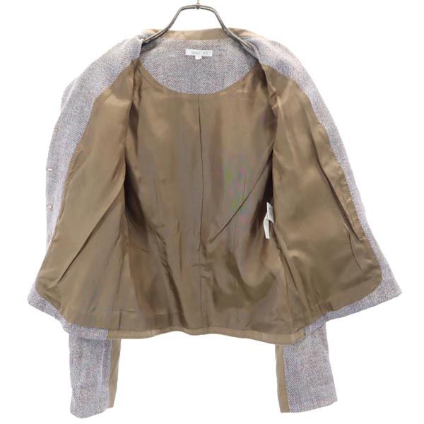 PAULE KA ポールカ テーラードジャケット 38 茶系 レディース