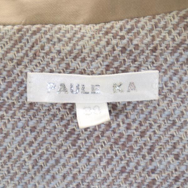 PAULE KA ポールカ テーラードジャケット 38 茶系 レディース
