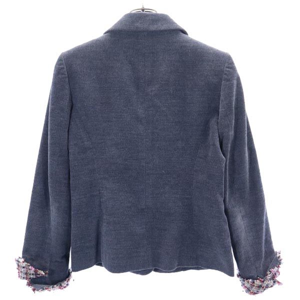 Rene ルネ コーデュロイ テーラードジャケット 36 青系 レディース