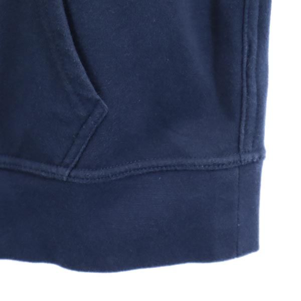 THE NORTH FACE ノースフェイス ロゴプリント 長袖 スウェットパーカー S ネイビー 裏起毛 プルオーバー トレーナー メンズ