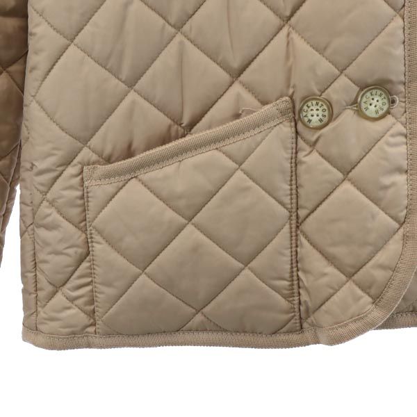 Mackintosh マッキントッシュ イギリス製 ジャケット 34 ベージュ 裏ボア フード付 レディース