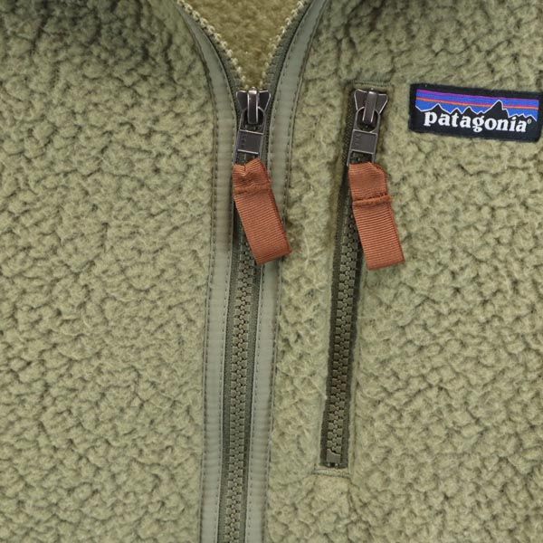 patagonia パタゴニア 22801 ボア ボア フリースジャケット XS カーキ系 アウトドア 裏メッシュ メンズ